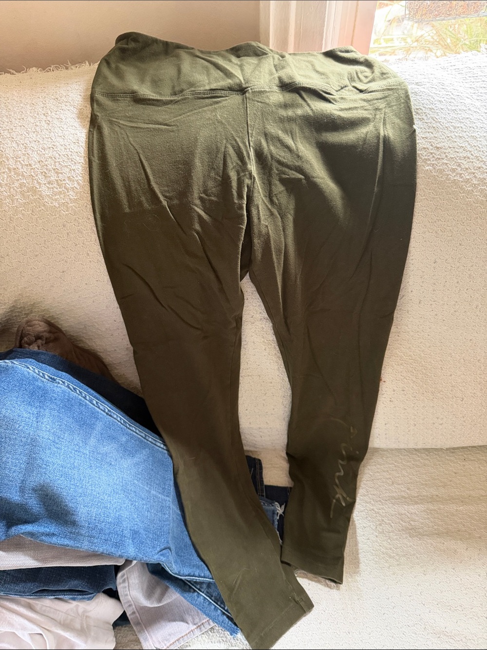 PINK Victoria's Secret Olive Green womens Jogger Pants